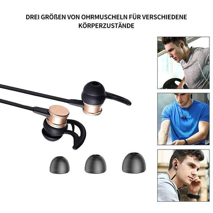 Skanto | Bluetooth Headphones, Stereo In-Ear Headphones, Secure Fit For Sports, Gym, Travel (Waterproof, Noise-Cancelling Microphone)