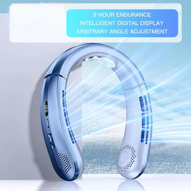 Portable Neck Air Conditioner Fan, rechargeable, bladeless, personal wearable