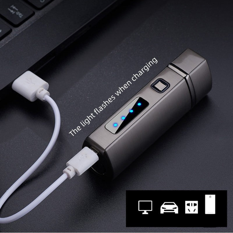 Triple Flame Windproof USB Charging Jet Lighter | Bowlift