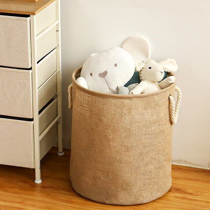 Sandsberg | Cotton Linen Waterproof Foldable Laundry basket