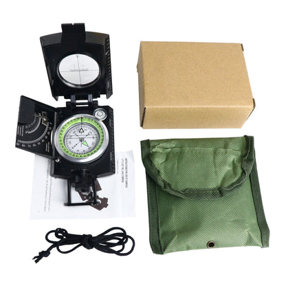 BowLift | Military Compass | Waterproof Aluminum Alloy | Clinometer & Sighting Lens | Survival, Camping & Hiking