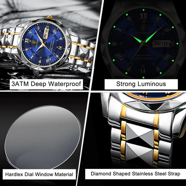 Skanto | 2023 Christmas Campaign Hot Sale Waterproof Top Brand Luxury Men's Watch with Luminescence