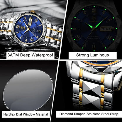 Skanto | 2023 Christmas Campaign Hot Sale Waterproof Top Brand Luxury Men's Watch with Luminescence