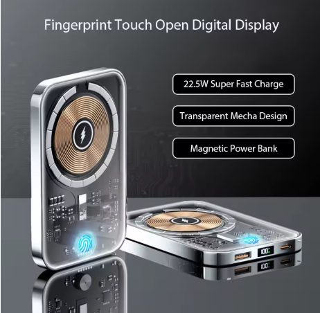 BowLift | Transparent Magnetic Mini Wireless Power Bank