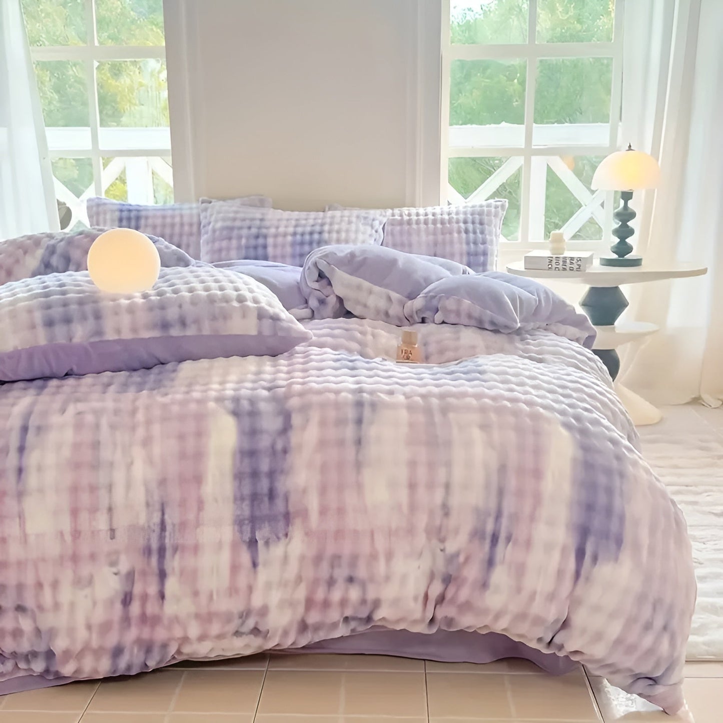 Cozy Plush Bedding Set – Warm and Soft for Autumn & Winter | ReversiBowlifte Design in Rabbit Fur & Milk Velvet | Bowlift