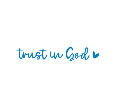 BowLift | “Trust in God” Rear-View Mirror Decal