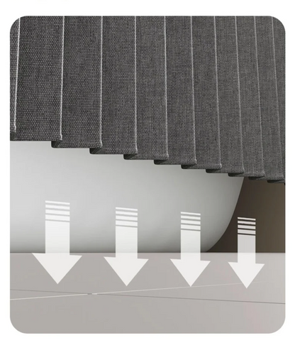 MagnaFold Foldable Shower Curtain with Magnets Bowlift