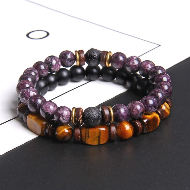 Skanto | African Turquoise & Tiger Eye Bracelet - Naya