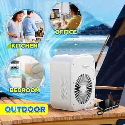 BowLift | Portable 3-In-1 Cooling Fan with 2-Speed Mist