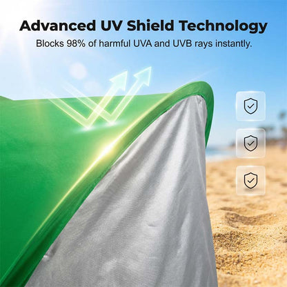 SunSail Breeze Pop-Up Beach Tent 98% UV Protection | Bowlift