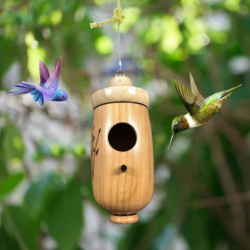 BowLift | Wooden Hummingbird House