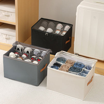 BowLift | Collapsible Shoe Organizer Box with Transparent Lid