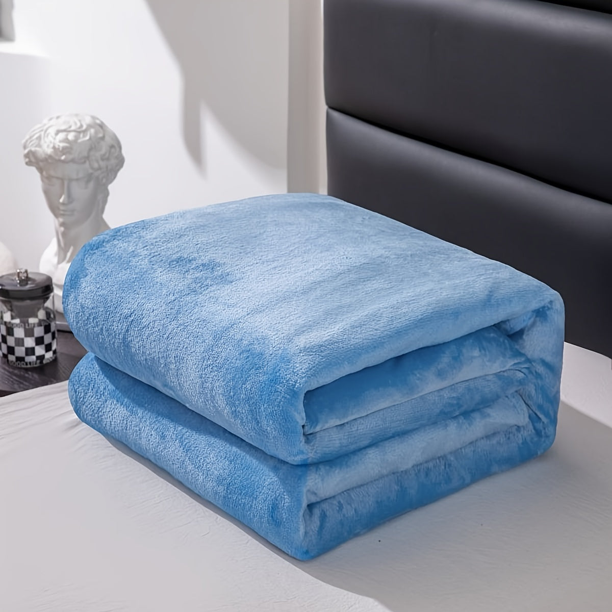 Skanto | Soft and Warm Grey Flannel Blanket for All Seasons