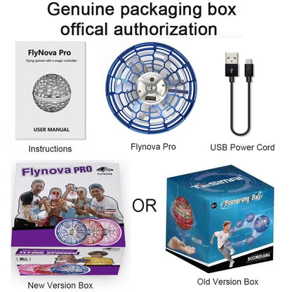 Flynova Pro Flying Ball Spin Toy Hand-controlled Drone Helicopter 360-degree Rotating Mini UFO with Light Kids Gifts