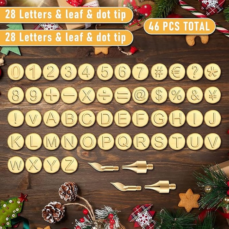 Skanto | 26 Letter Copper Mold — DIY Wood Burning/Crafting Set