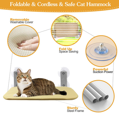 Skanto | Foldable Cat Hammock with Suction Cup Cat Hammock