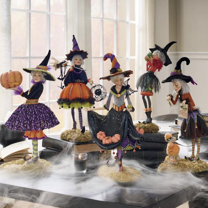 Frendorf | Halloween Figurine | Handmade Witch Decoration | Resin