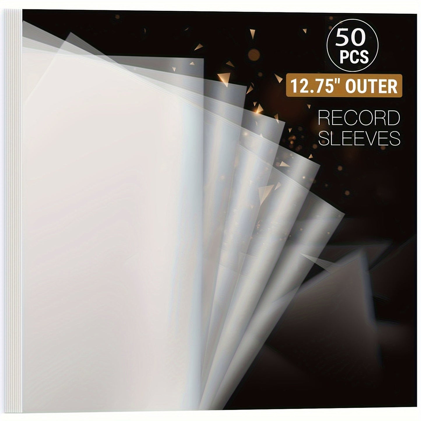 Skanto | Premium Clear Vinyl Protector - 12.75" LP & Gatefold Sleeves, Durable 3mil Thickness - Ideal for Gift Wrapping
