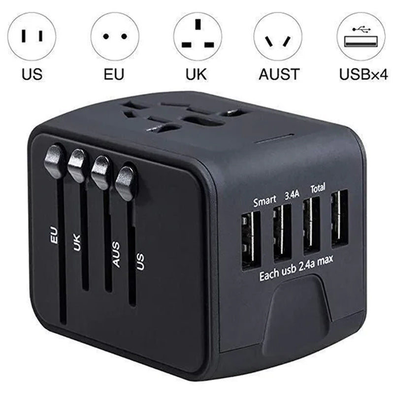Universal Travel Adapter with Voltage Converter