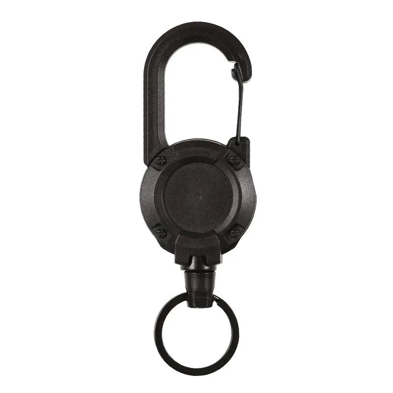 Outdoor Automatic Expandable Wire Rope Luya Theft Protection Tactical Keychain | Bowlift