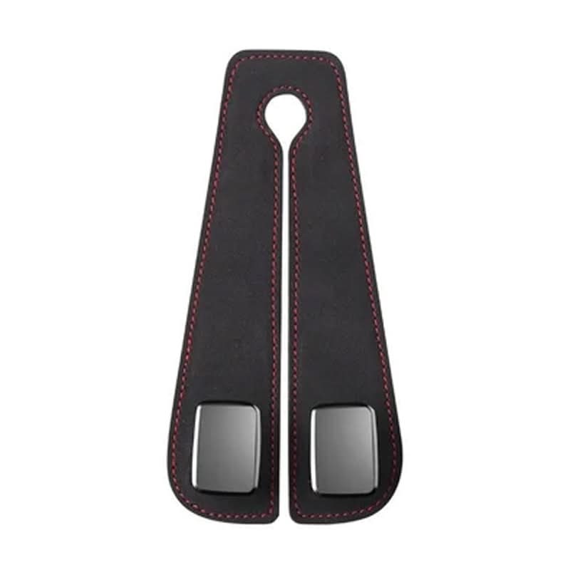 BowLift | Car Seat Back Double Hook with Phone Holder – PU Leather Organizer