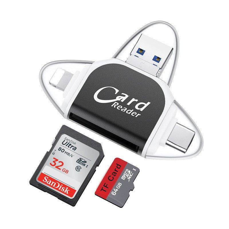 Multi-Port 4 in 1 Universal SD TF Card Reader | Bowlift