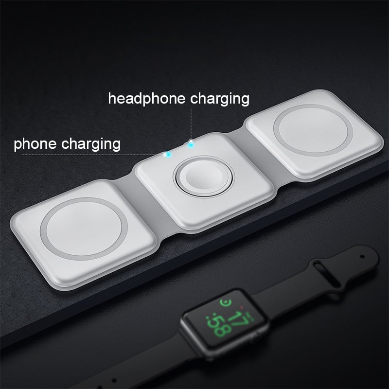 BowLift | New Foldable 3-in-1 Wireless Charger