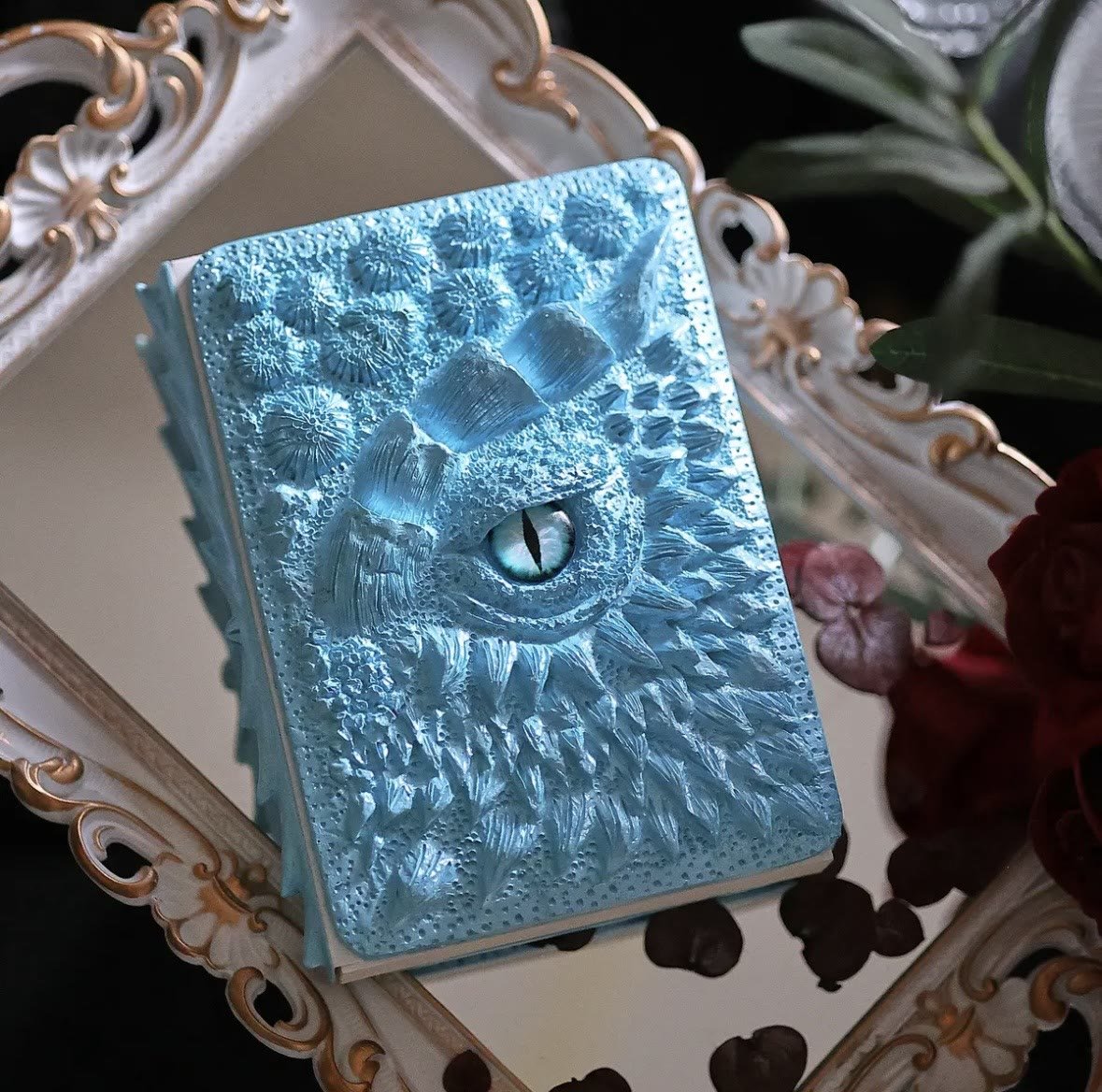 Skanto | Dragon Eye 3D Printed Journal - Handmade Resin Engraved Notebook