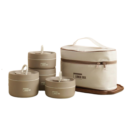 Skanto | Durable Stainless Steel Lunch Box Set | Leak-Proof, Insulated & Perfect for Professionals, Students, and Family Outings