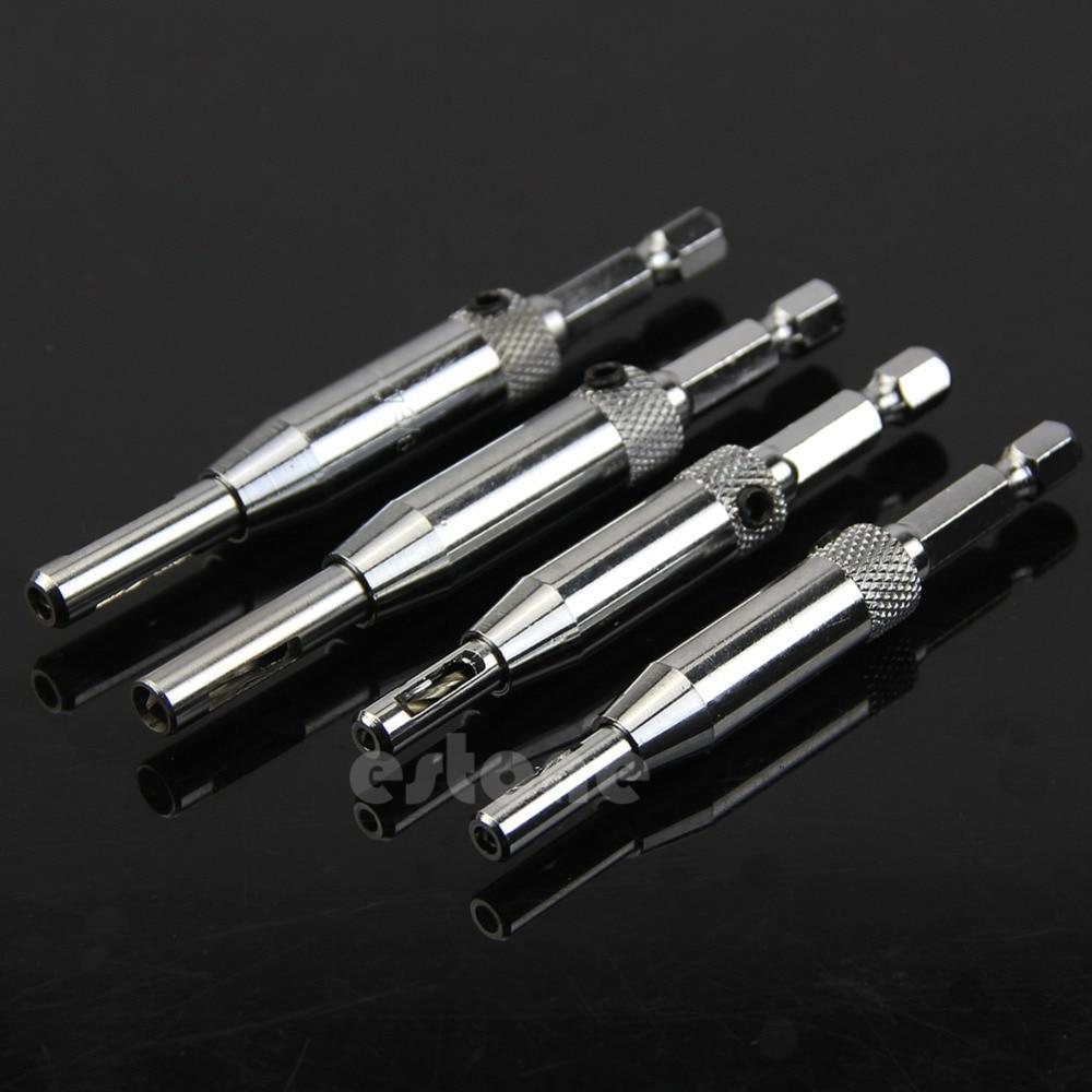 Skanto | No.1 Self-Centering Drill Bit 4x Precision Centered Hinge Drill Bit Set