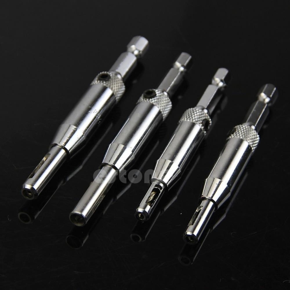 Skanto | No.1 Self-Centering Drill Bit 4x Precision Centered Hinge Drill Bit Set