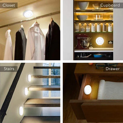 3 Pack Wireless LED Cabinet Lights with Remote Control Karnz