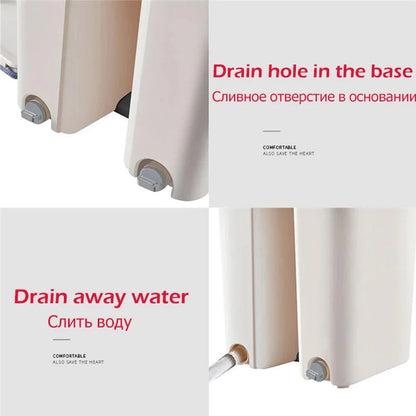 Spin Mop Bucket With Reusable Mop Pads Skanto