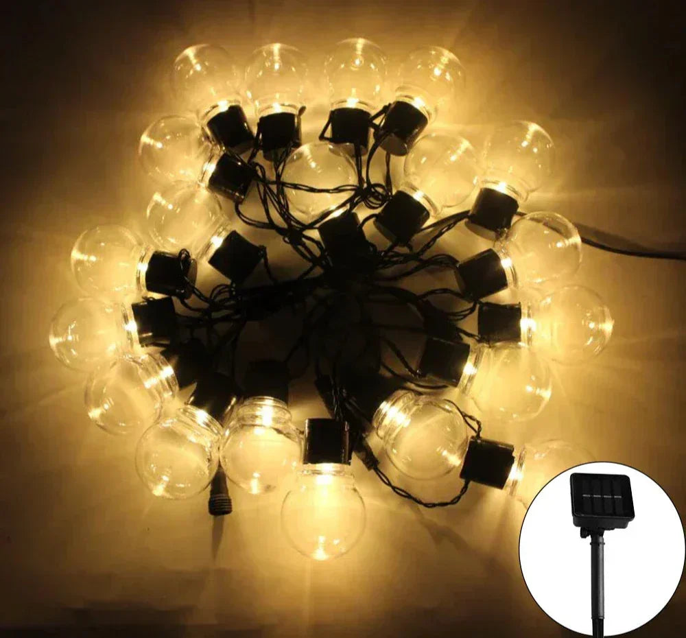 BowLift | LED Solar String Lights for Outdoor – Eco-Friendly Garden and Terrace Lighting