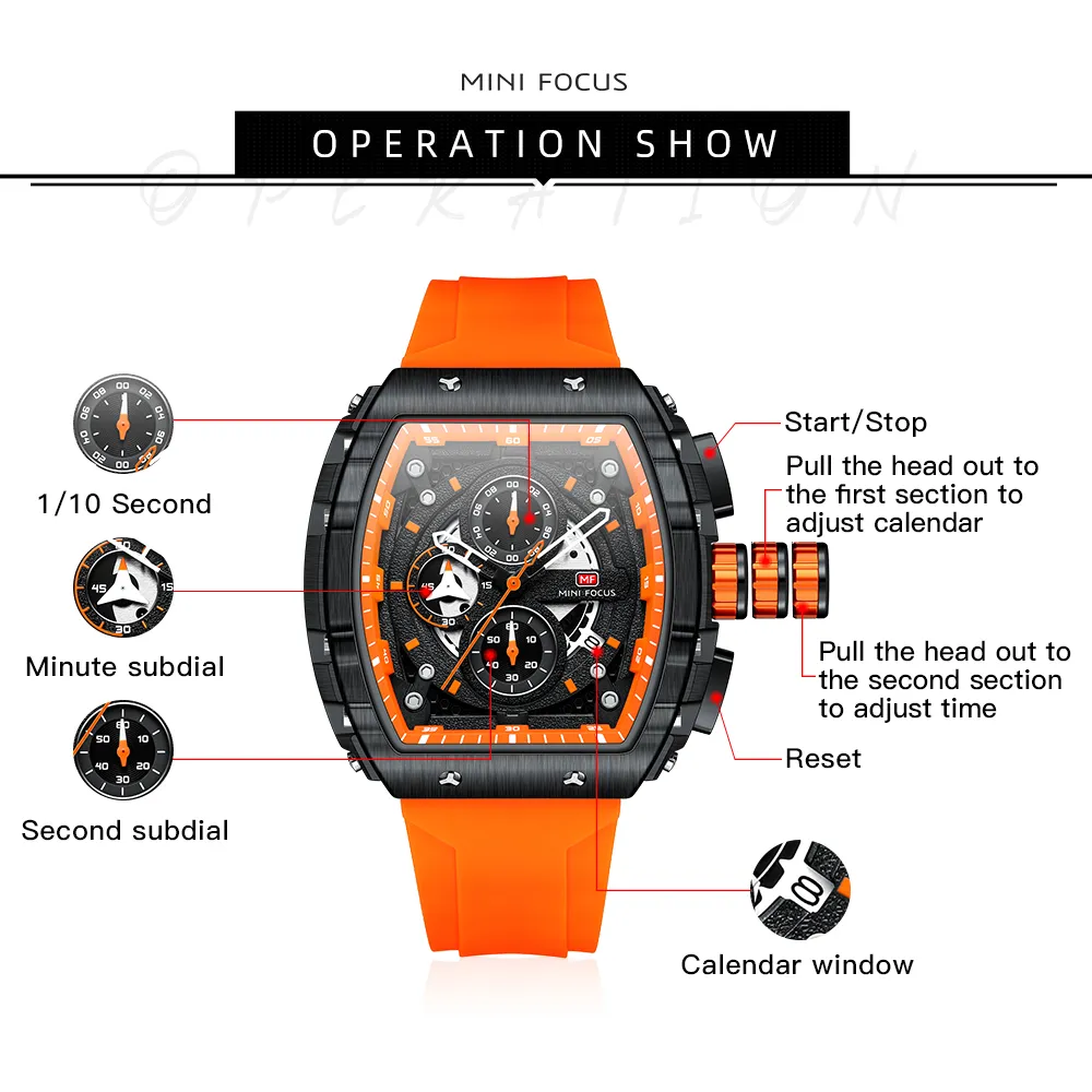 Luxury chronograph watch Bowlift