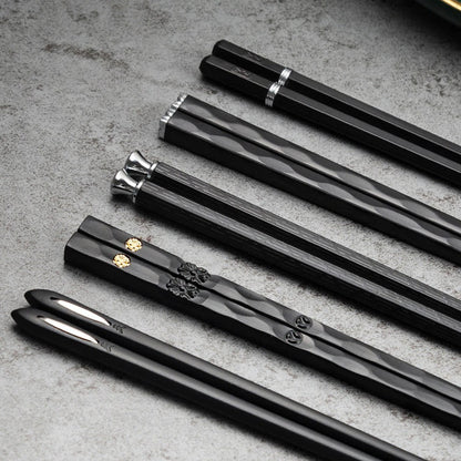 DineLux – Luxurious Chopstick Set with sophisticated designs (5 pairs)