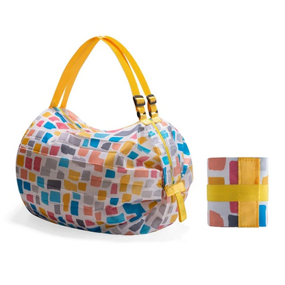 Tear-resistant, foldable shopping bag