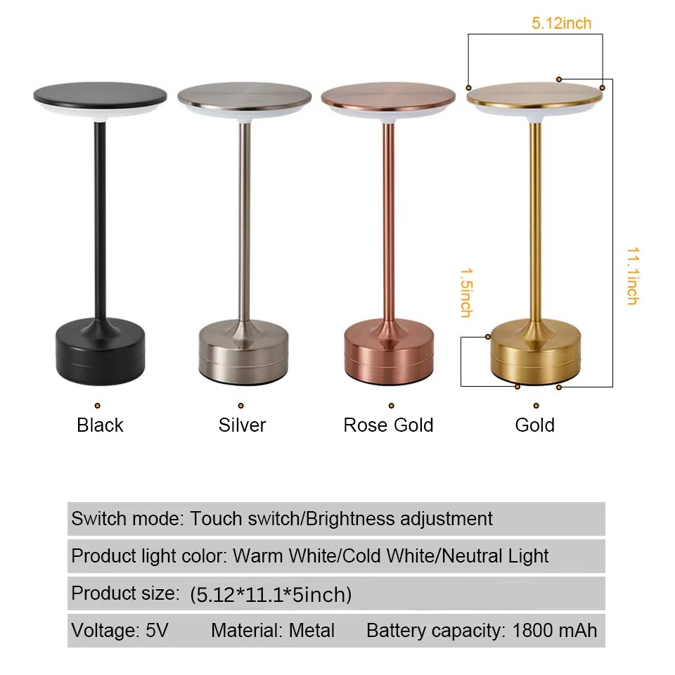 Skanto | USB Rechargeable LED Touch Sensor Table Lamp