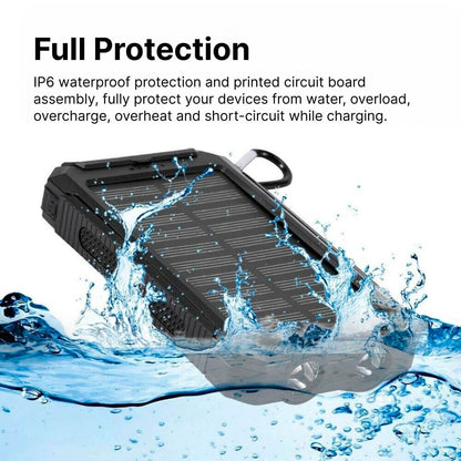 Skanto | Solar Power Bank Waterproof Dual USB Charger