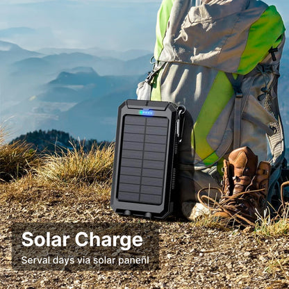 Skanto | Solar Power Bank Waterproof Dual USB Charger