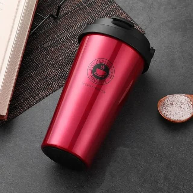 Skanto | Insulated Stainless Steel Travel Mug | 500 ml Leak-Proof and Double-Walled