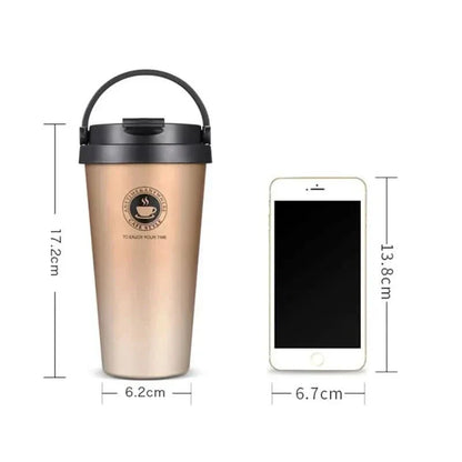 Insulated Stainless Steel Travel Mug | 500 ml, Leak-Proof & Double-Walled