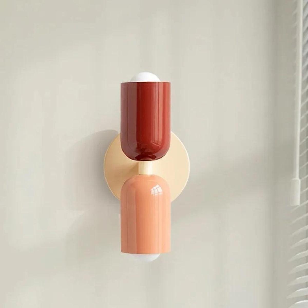 Skanto | Modern Glass Double Shade Wall Lamp