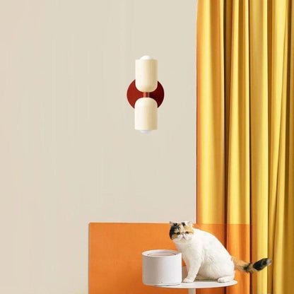 Skanto | Modern Glass Double Shade Wall Lamp