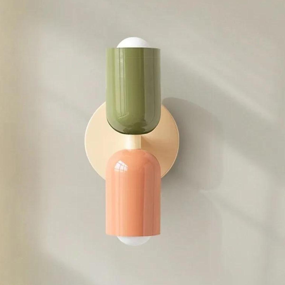 Skanto | Modern Glass Double Shade Wall Lamp