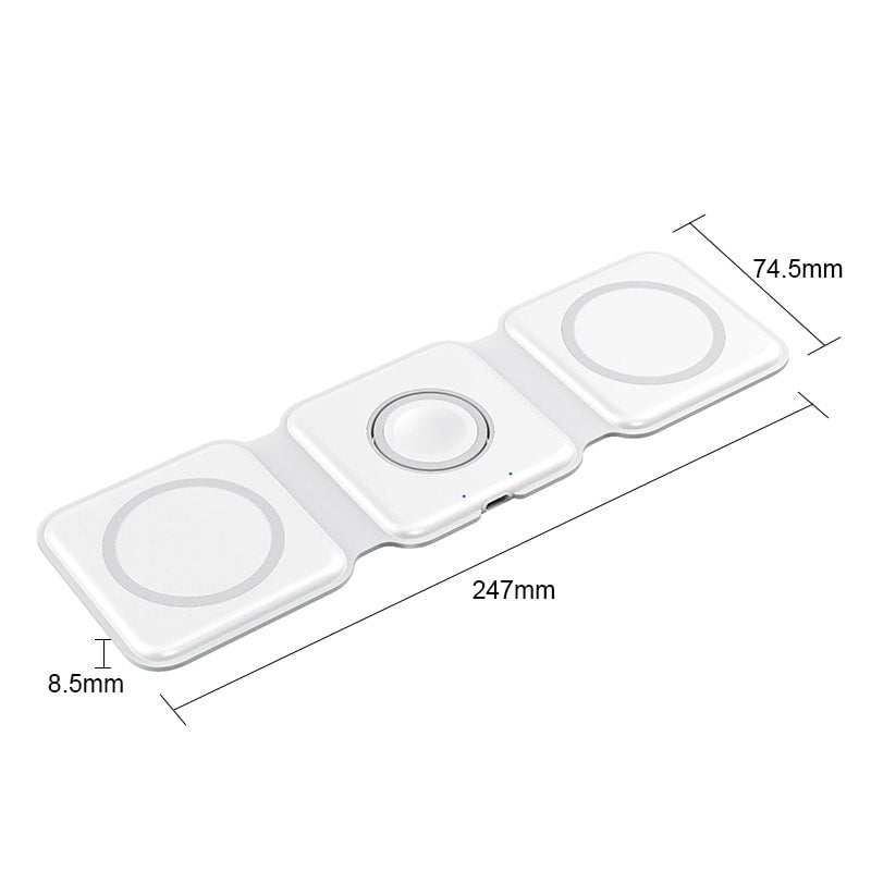 New foldable 3-in-1 wireless charger
