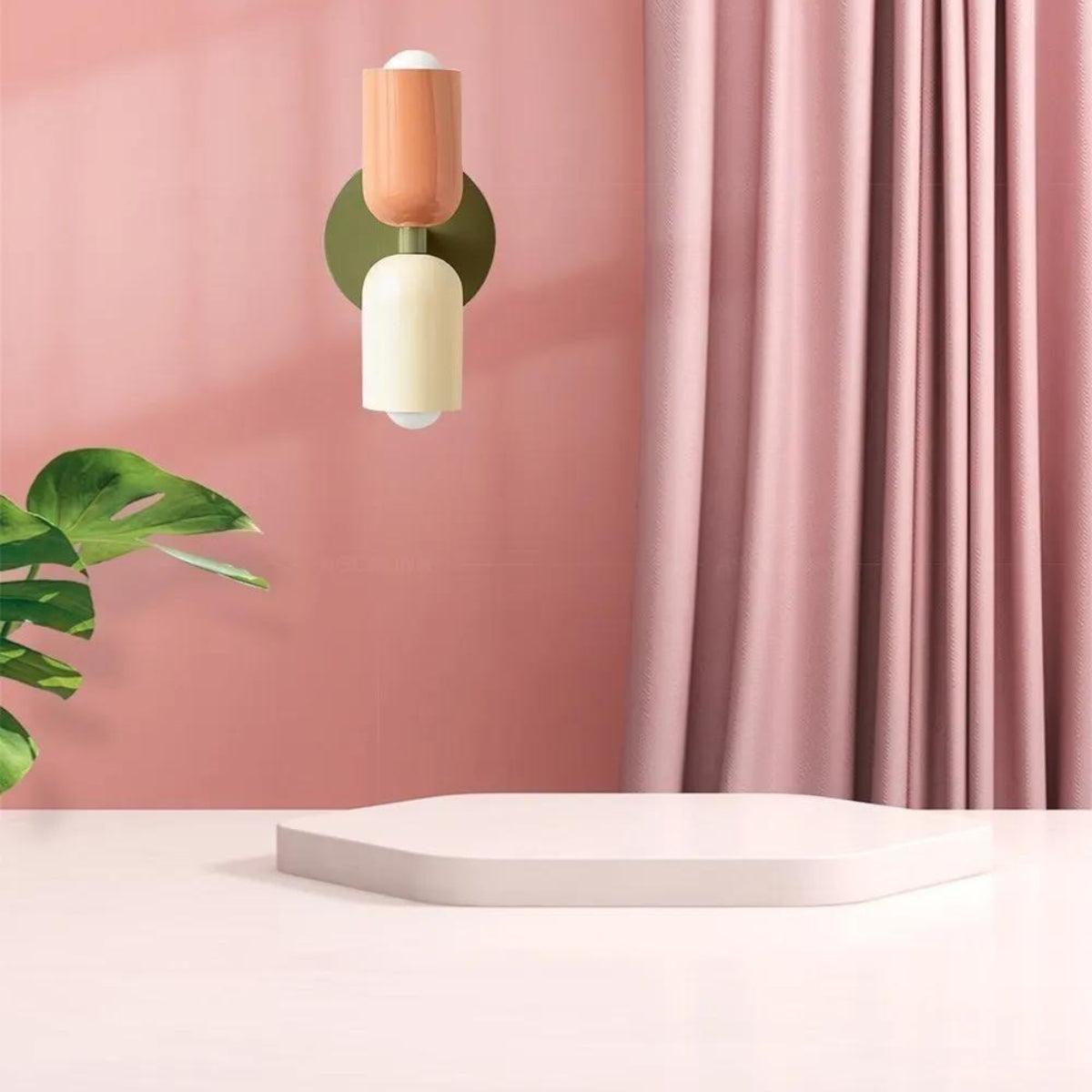 Skanto | Modern Glass Double Shade Wall Lamp