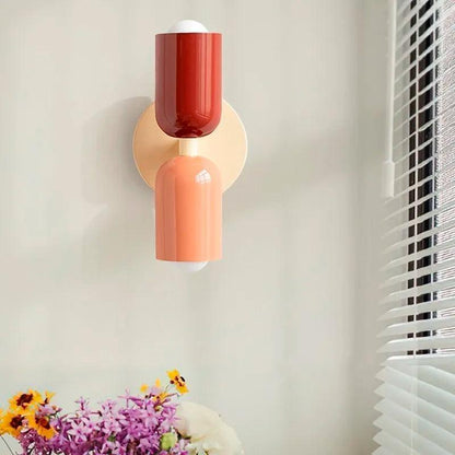 Skanto | Modern Glass Double Shade Wall Lamp