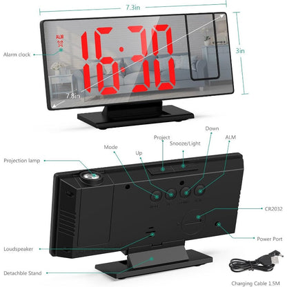 Rotating Ceiling Projection Clock Bowlift