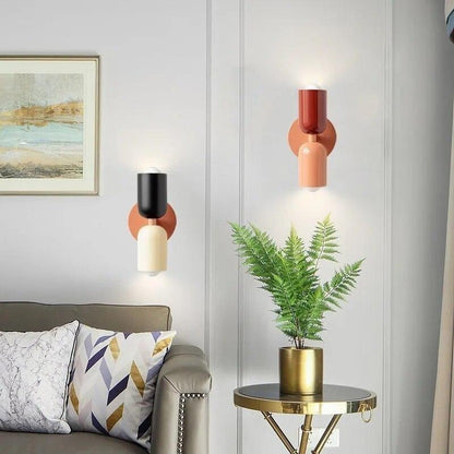 Skanto | Modern Glass Double Shade Wall Lamp